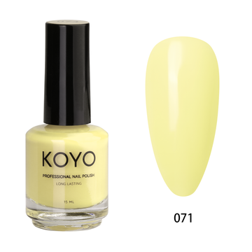 לק ג'ל מקצועי KOYO קויו 15 מ"ל גוון 071 בכיסוי מושלם