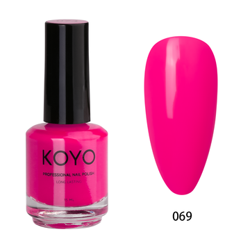 לק ג'ל מקצועי KOYO קויו 15 מ"ל גוון 069 בכיסוי מושלם
