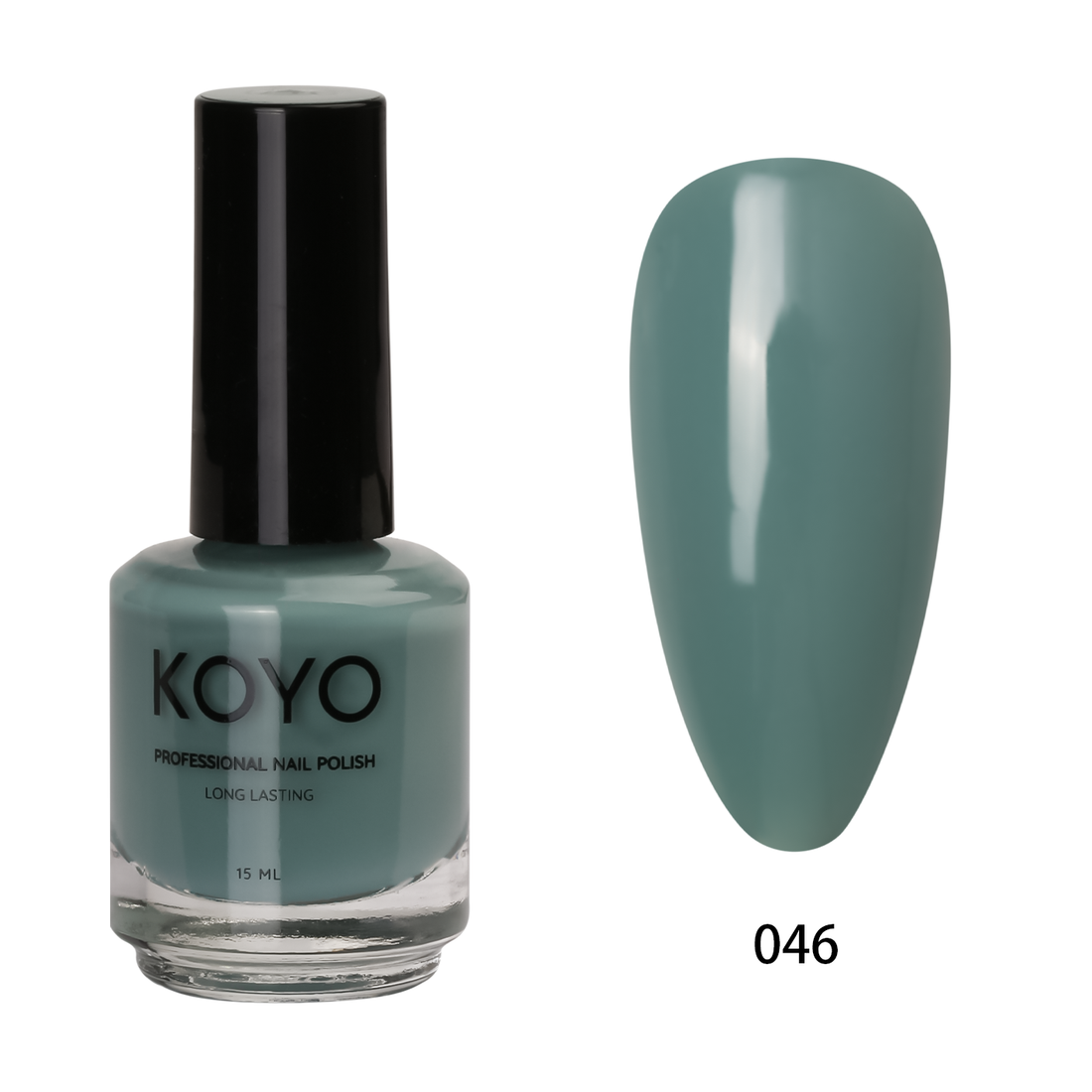לק ג'ל מקצועי KOYO קויו 15 מ"ל גוון 046 בכיסוי מושלם