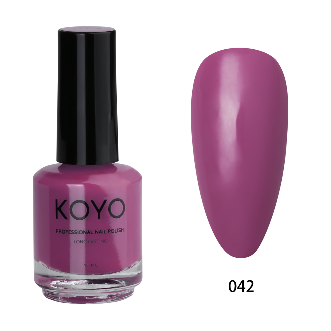 לק ג'ל מקצועי KOYO קויו 15 מ"ל גוון 042 בכיסוי מושלם