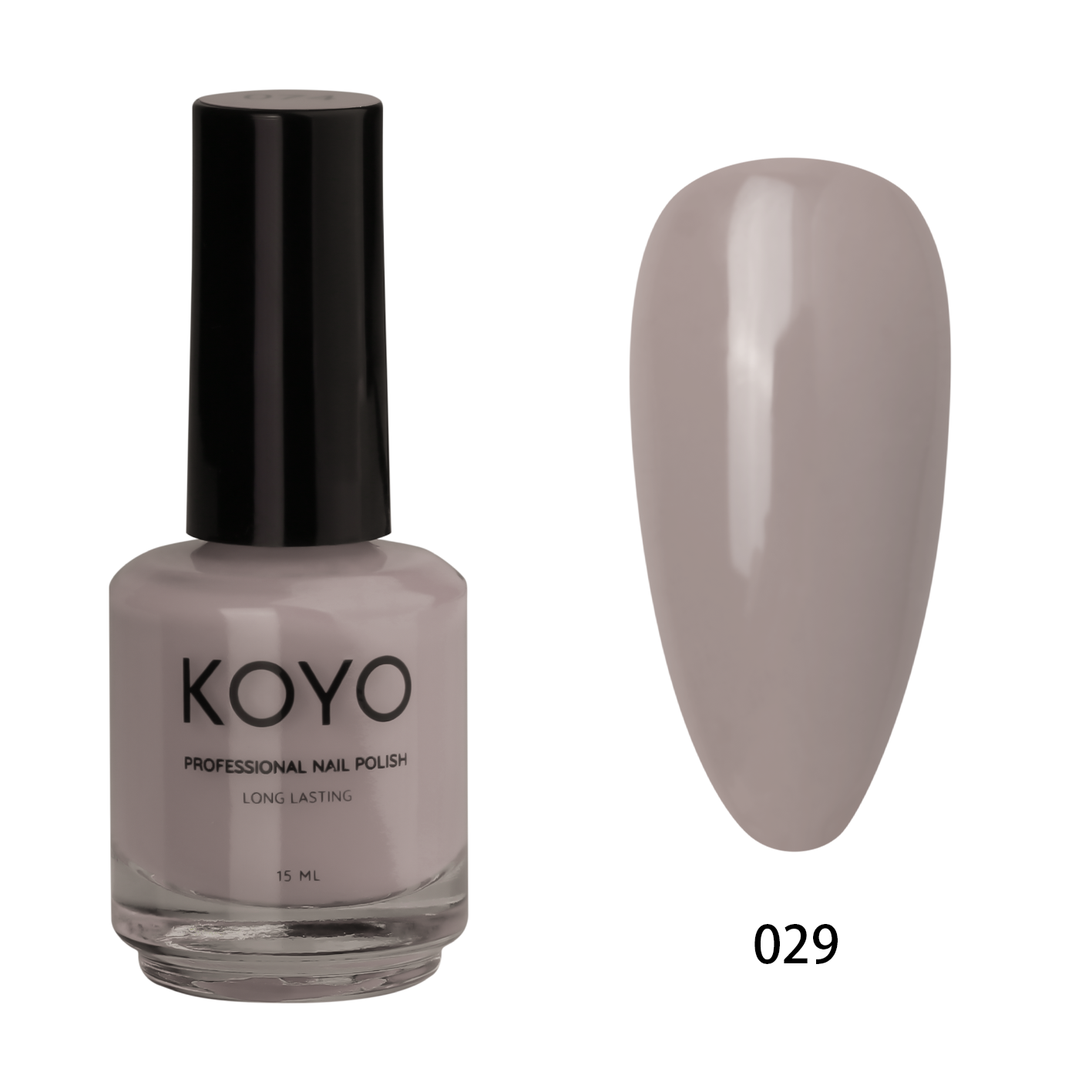 לק ג'ל מקצועי KOYO קויו 15 מ"ל גוון 029 בכיסוי מושלם