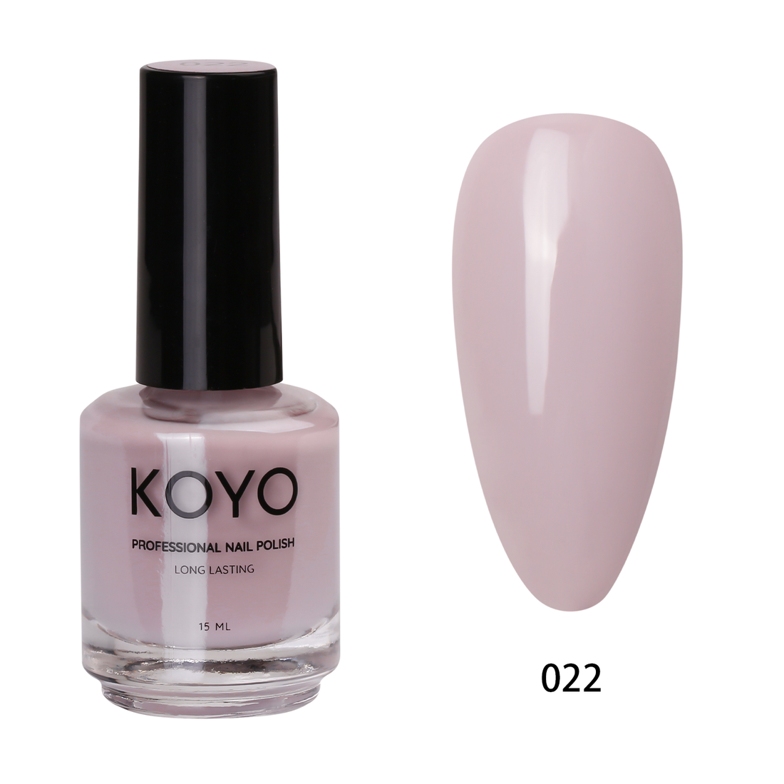 לק ג'ל מקצועי KOYO קויו 15 מ"ל גוון 022 בכיסוי מושלם