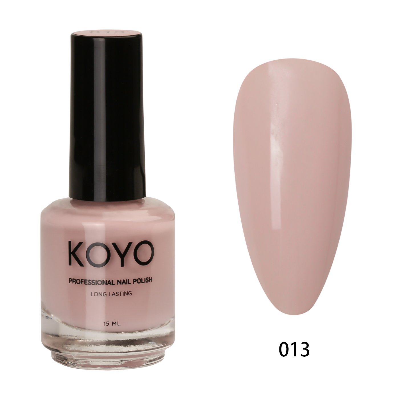 לק ג'ל מקצועי KOYO קויו 15 מ"ל גוון 013 בכיסוי מושלם