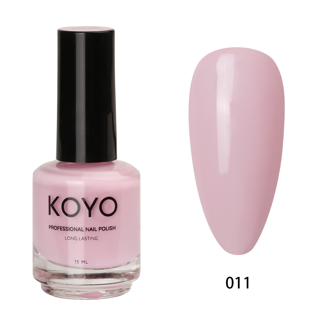 לק ג'ל מקצועי KOYO קויו 15 מ"ל גוון 011 בכיסוי מושלם