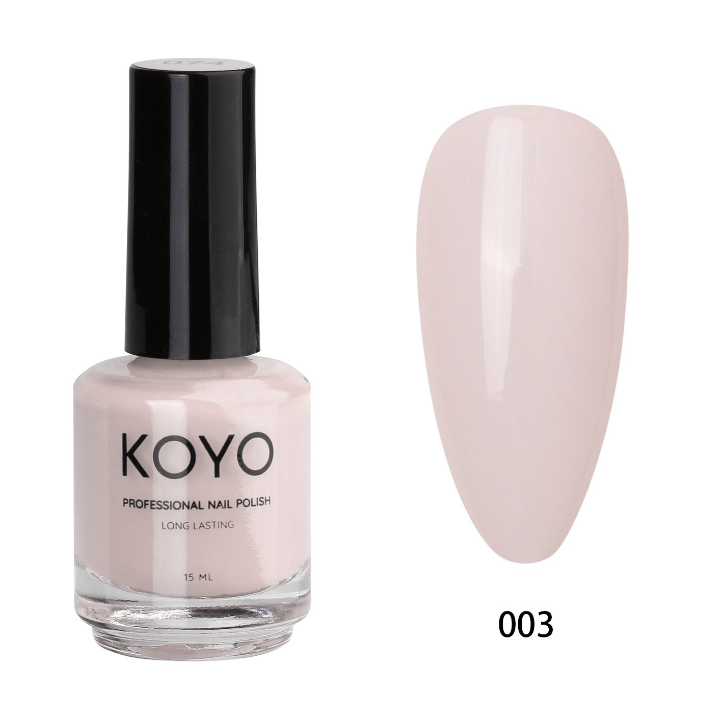 לק ג'ל מקצועי KOYO קויו 15 מ"ל גוון 003 בכיסוי מושלם