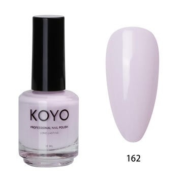 לק ג'ל מקצועי KOYO קויו 15 מ"ל גוון 162 בכיסוי מושלם