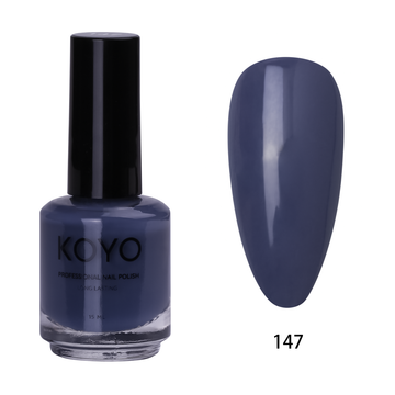 לק ג'ל מקצועי KOYO קויו 15 מ"ל גוון 147 בכיסוי מושלם