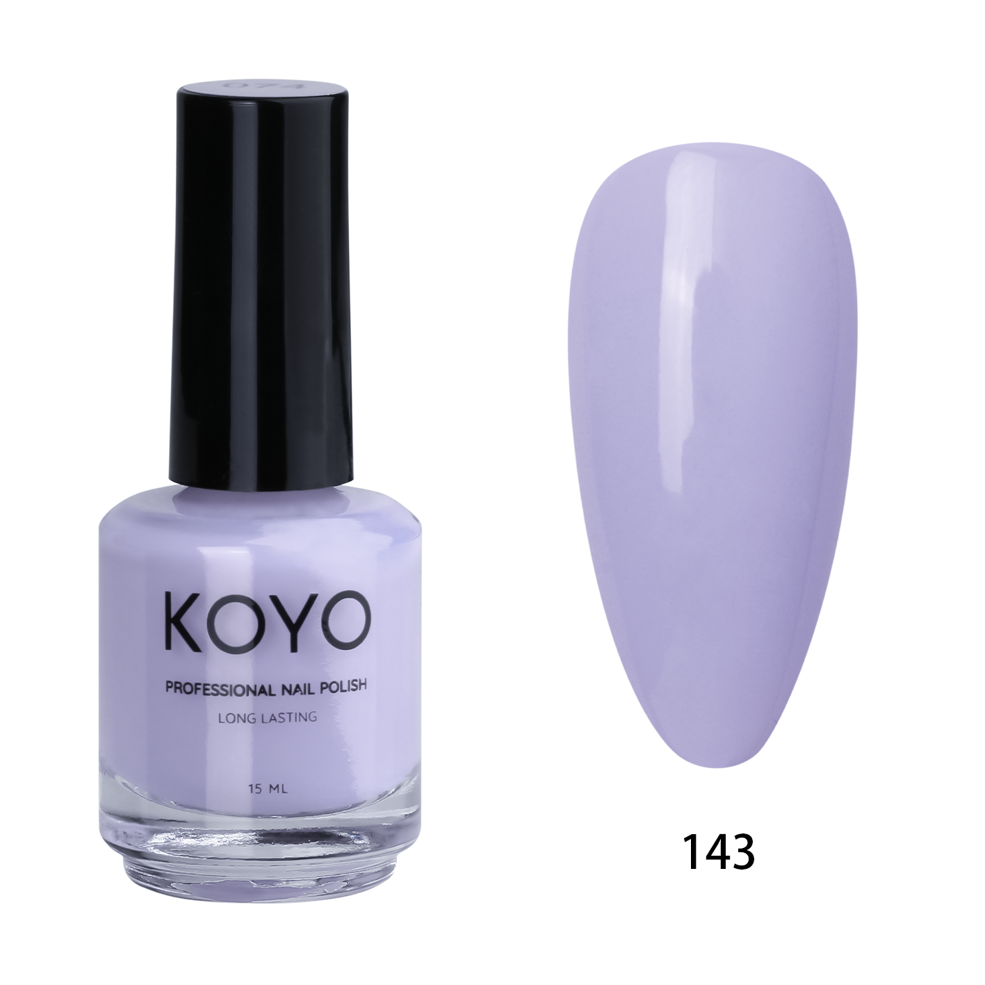לק ג'ל מקצועי KOYO קויו 15 מ"ל גוון 143 בכיסוי מושלם