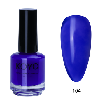 לק ג'ל מקצועי KOYO קויו 15 מ"ל גוון 104 בכיסוי מושלם