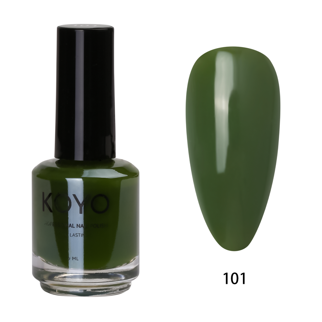 לק ג'ל מקצועי KOYO קויו 15 מ"ל גוון 101 בכיסוי מושלם