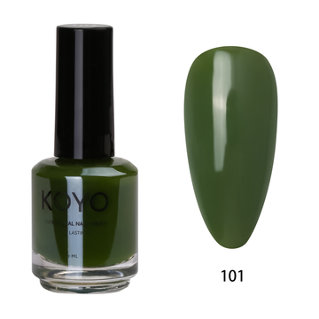 לק ג'ל מקצועי KOYO קויו 15 מ"ל גוון 101 בכיסוי מושלם