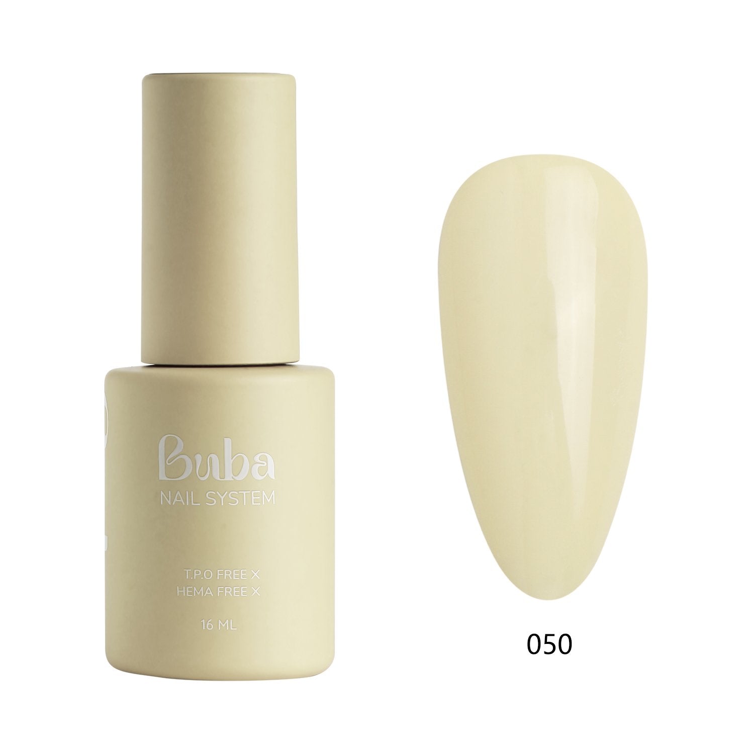 לק ג'ל בובה Buba HEMA FREE גוון 050 היפואלרגני לכיסוי מושלם