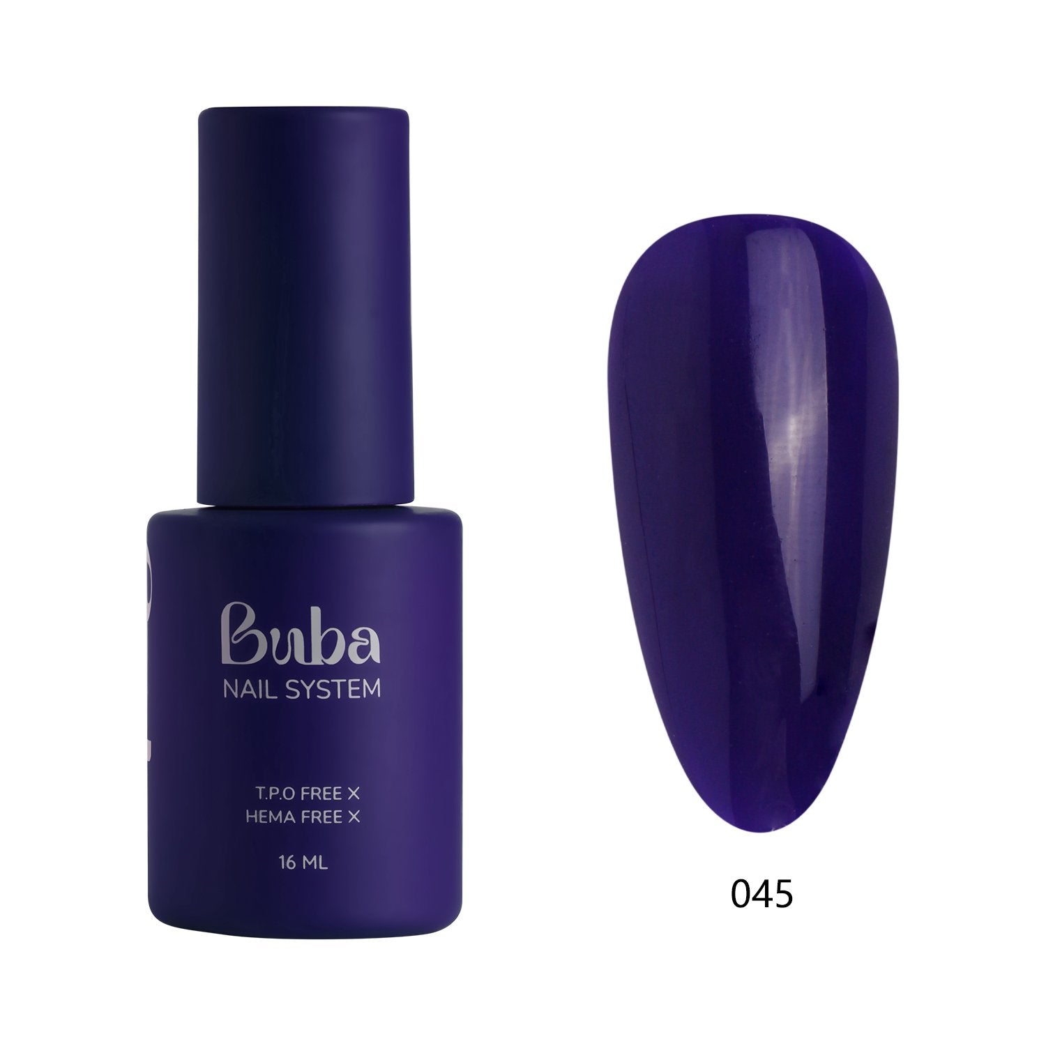 לק ג'ל בובה Buba HEMA FREE גוון 045 היפואלרגני לכיסוי מושלם