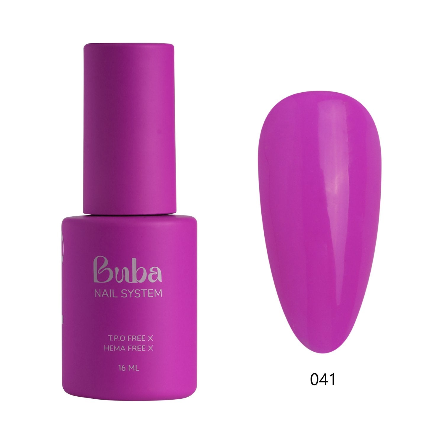 לק ג'ל בובה Buba HEMA FREE גוון 041 היפואלרגני לכיסוי מושלם
