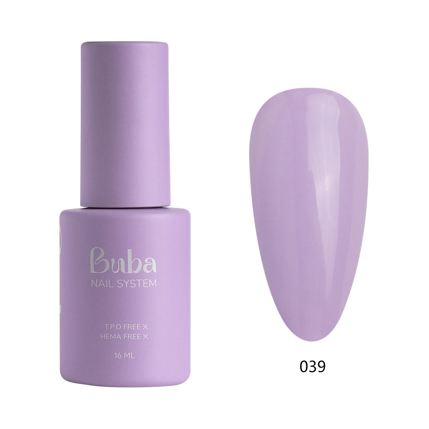 לק ג'ל בובה Buba HEMA FREE גוון 039 היפואלרגני לכיסוי מושלם