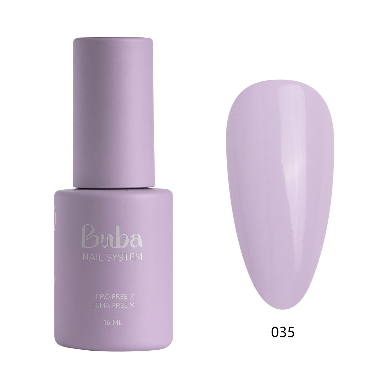 לק ג'ל בובה Buba HEMA FREE גוון 035 היפואלרגני לכיסוי מושלם