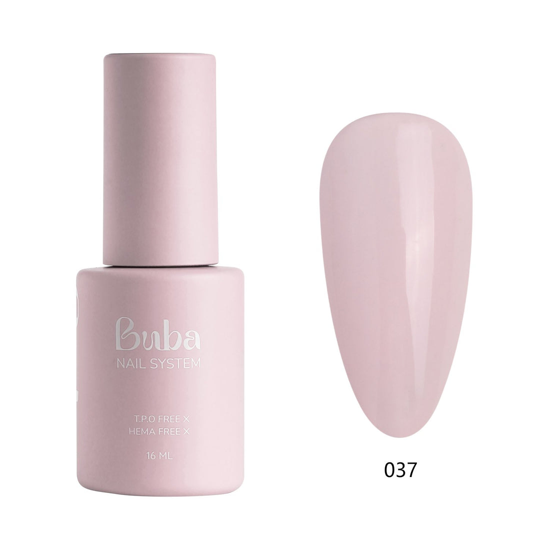 לק ג'ל בובה Buba HEMA FREE גוון 037 היפואלרגני לכיסוי מושלם