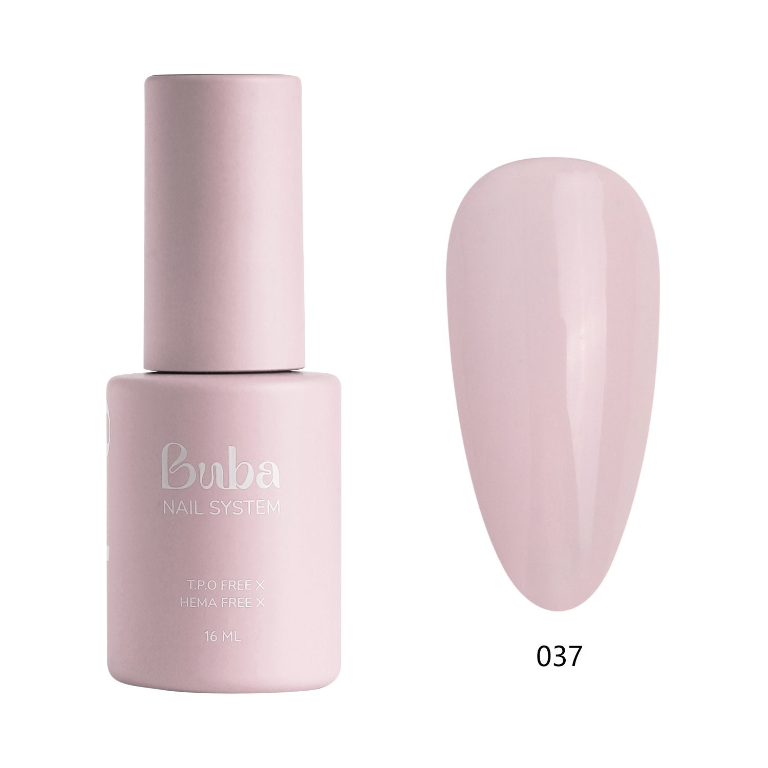 לק ג'ל בובה Buba HEMA FREE גוון 037 היפואלרגני לכיסוי מושלם