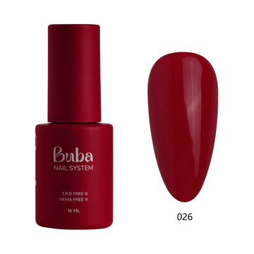 לק ג'ל בובה Buba HEMA FREE גוון 026 היפואלרגני לכיסוי מושלם