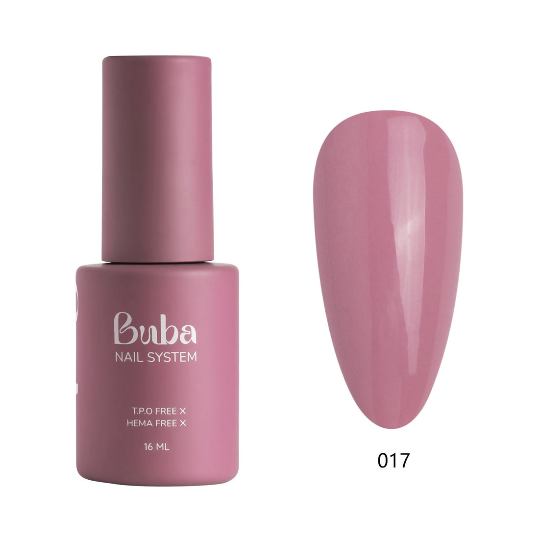 לק ג'ל בובה Buba HEMA FREE גוון 017 היפואלרגני לכיסוי מושלם