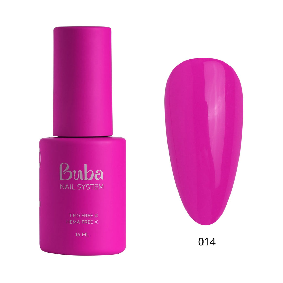 לק ג'ל בובה Buba HEMA FREE גוון 014 היפואלרגני לכיסוי מושלם