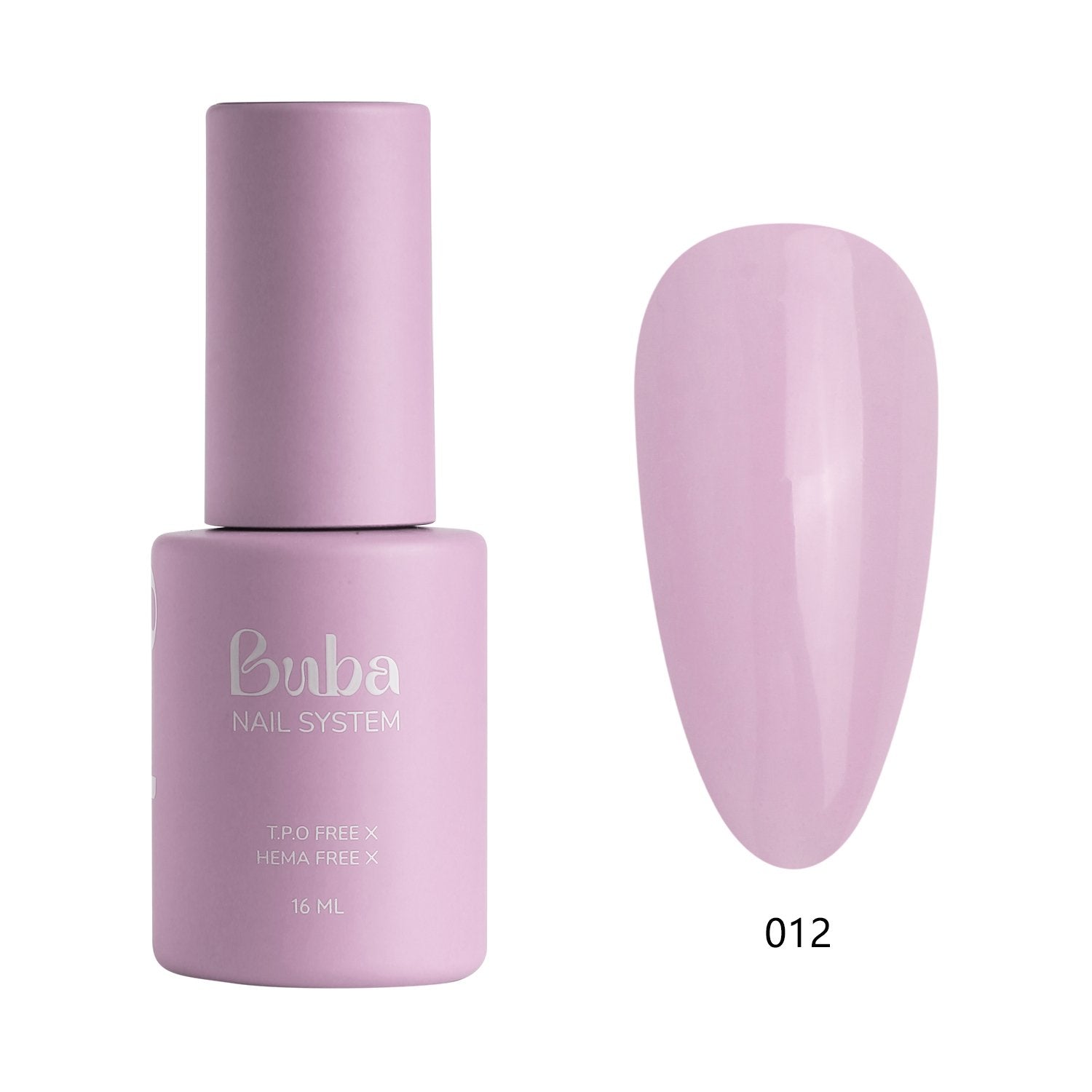 לק ג'ל בובה Buba HEMA FREE גוון 012 היפואלרגני לכיסוי מושלם