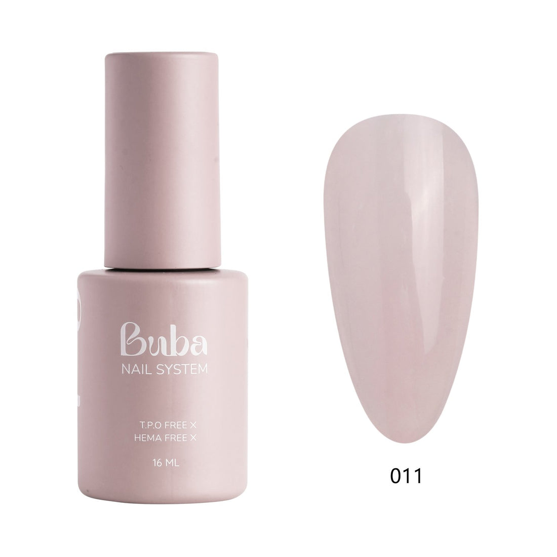 לק ג'ל בובה Buba HEMA FREE גוון 011 היפואלרגני לכיסוי מושלם