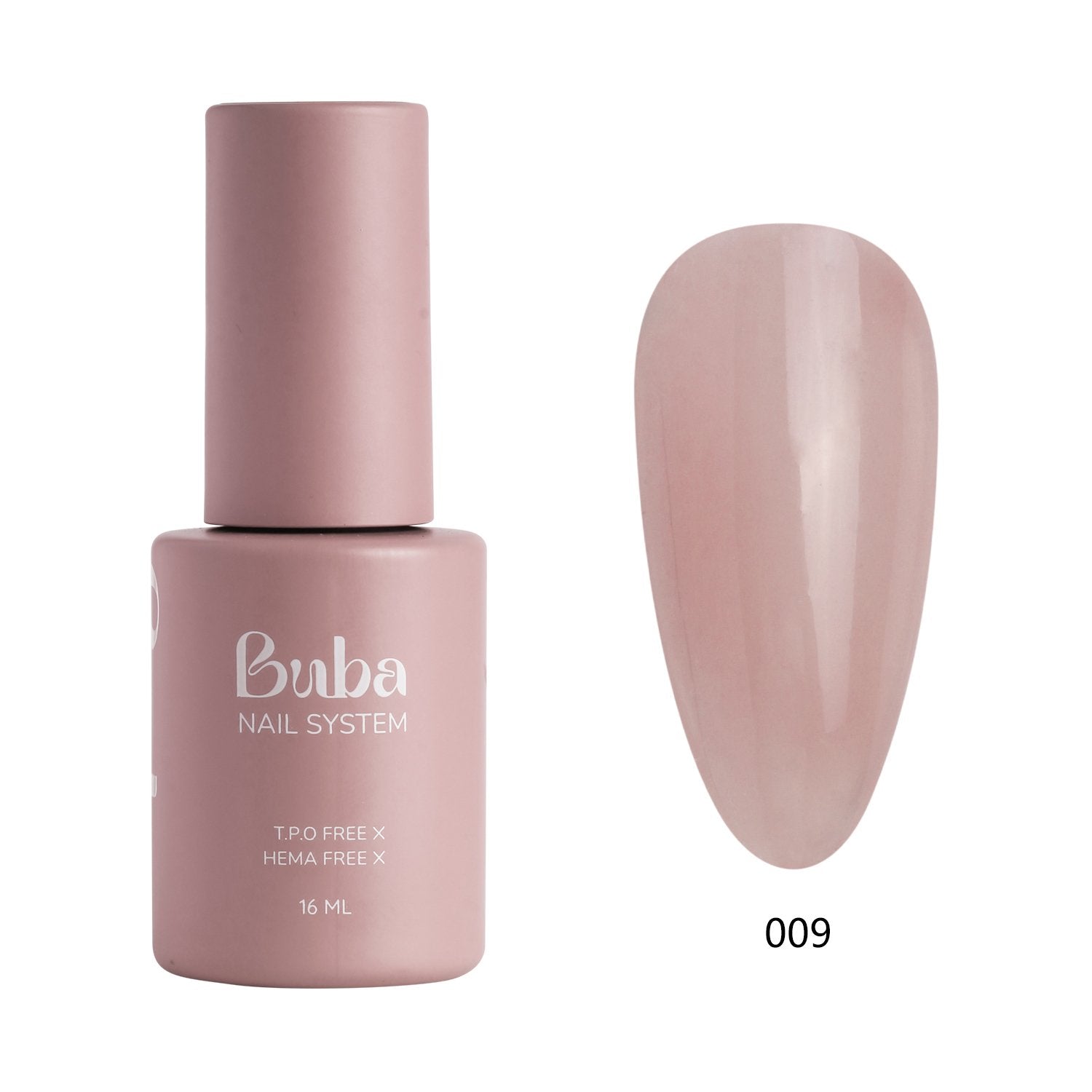 לק ג'ל בובה Buba HEMA FREE גוון 009 היפואלרגני לכיסוי מושלם
