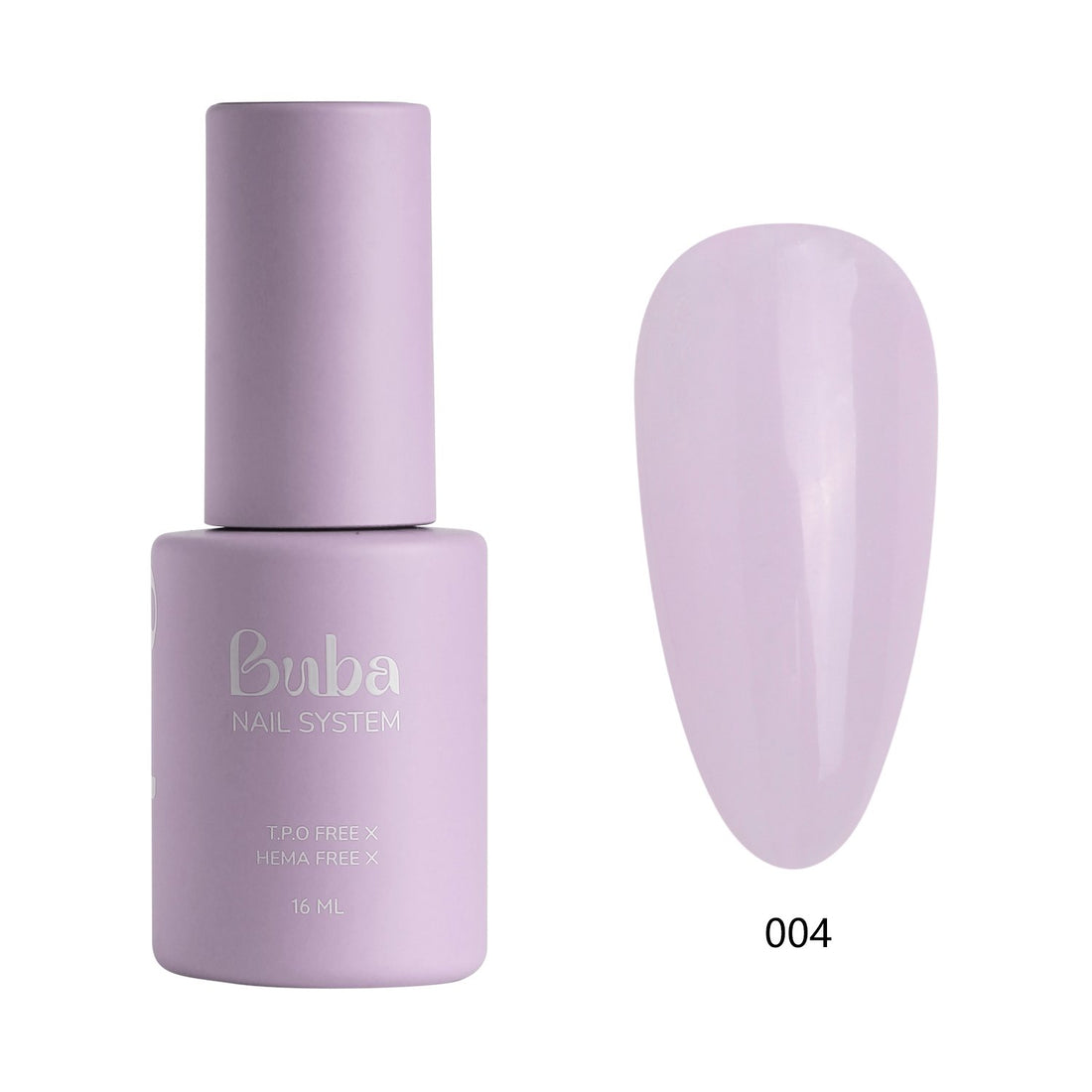 לק ג'ל בובה Buba HEMA FREE גוון 004 היפואלרגני לכיסוי מושלם