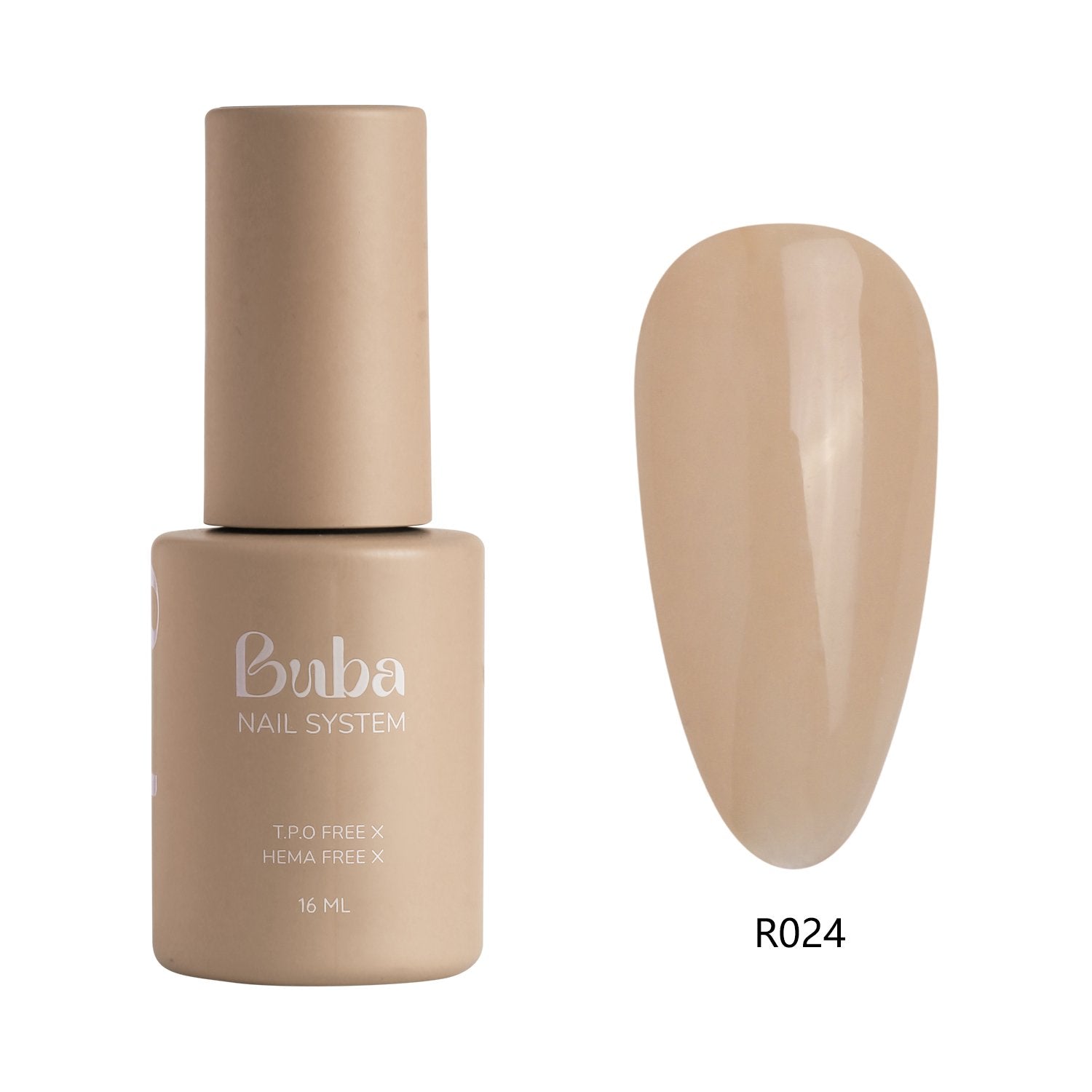 ראבר בייס בובה Buba HEMA FREE גוון R024 לחיזוק הציפורן ומבנה אנטומי