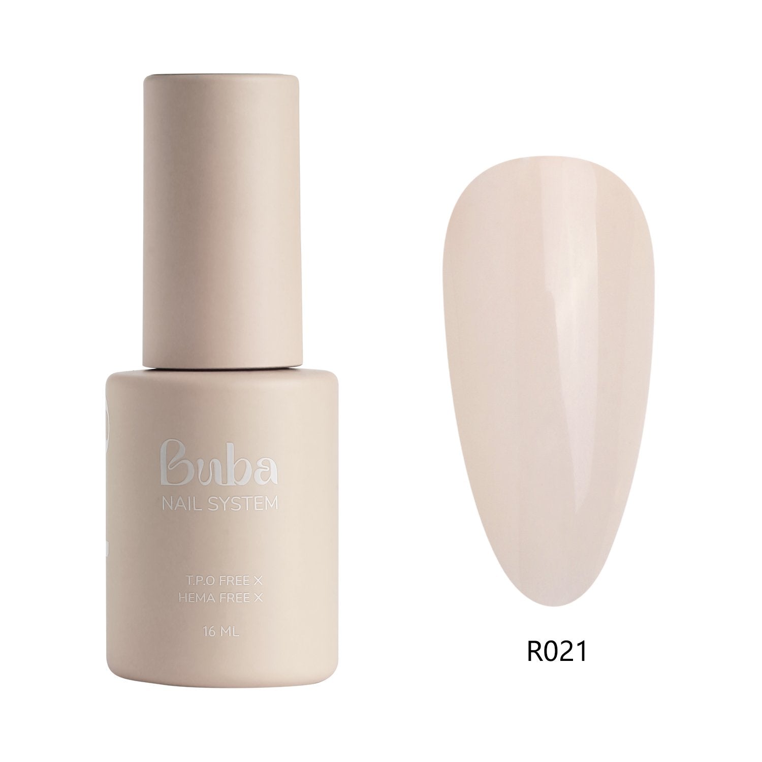 ראבר בייס בובה Buba HEMA FREE גוון R021 לחיזוק הציפורן ומבנה אנטומי