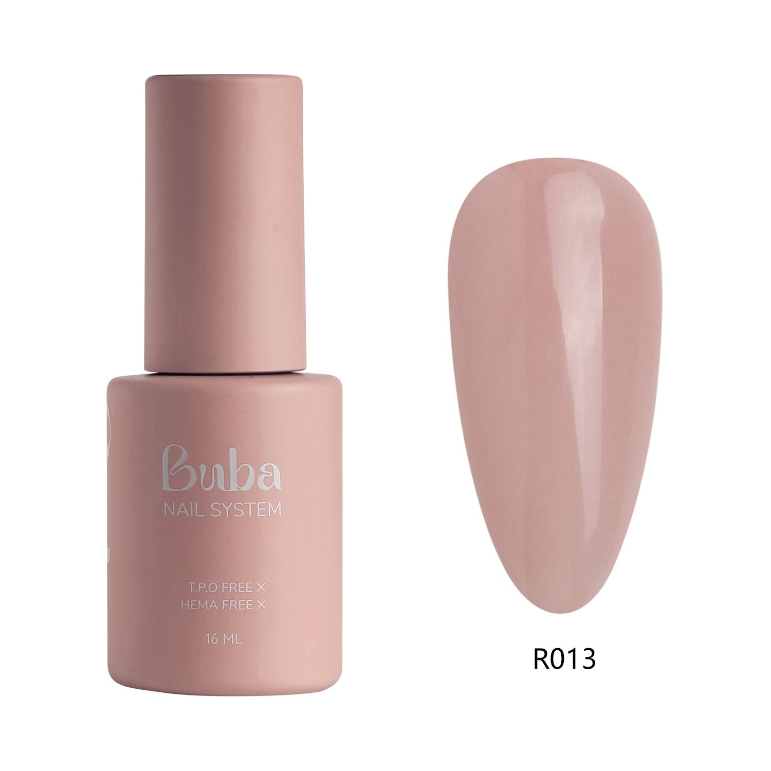 ראבר בייס בובה Buba HEMA FREE גוון R013 לחיזוק הציפורן ומבנה אנטומי