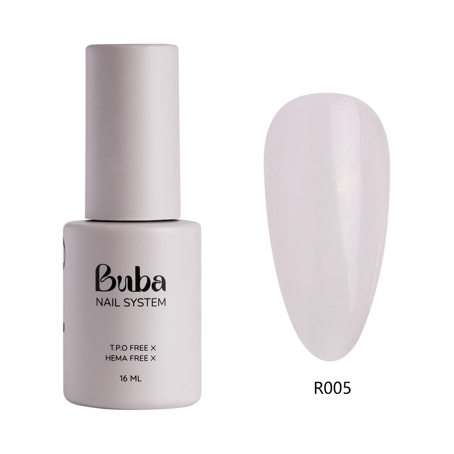 ראבר בייס בובה Buba HEMA FREE גוון R005 לחיזוק הציפורן ומבנה אנטומי