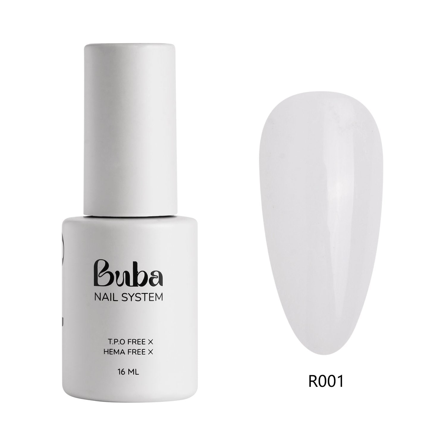 ראבר בייס בובה Buba HEMA FREE גוון R001 לחיזוק הציפורן ומבנה אנטומי