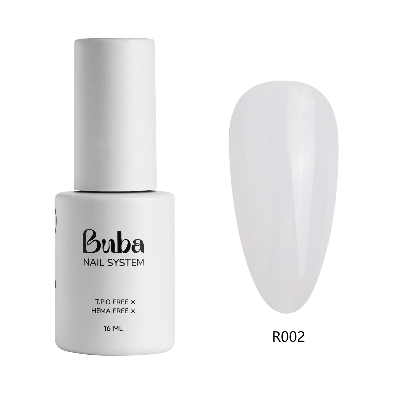 ראבר בייס בובה Buba HEMA FREE גוון R002 לחיזוק הציפורן ומבנה אנטומי