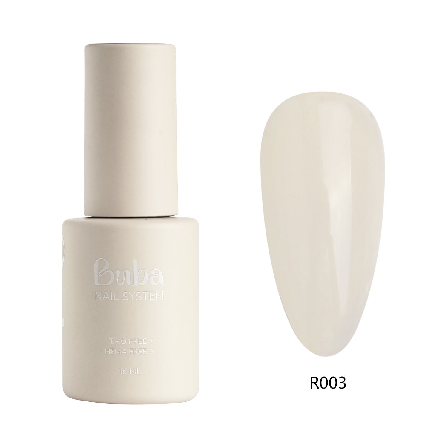 ראבר בייס בובה Buba HEMA FREE גוון R003 לחיזוק הציפורן ומבנה אנטומי