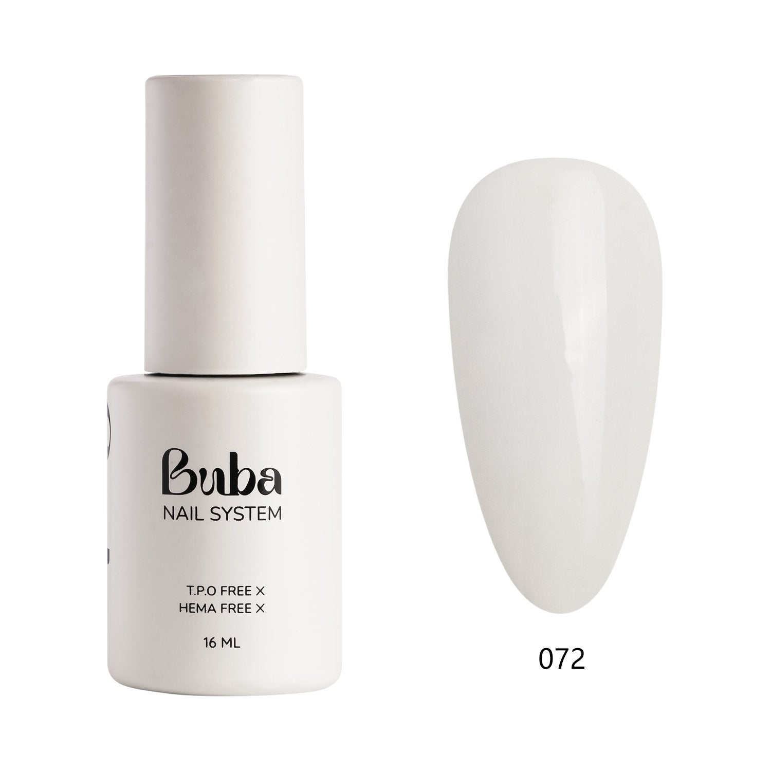 לק ג'ל בובה Buba HEMA FREE גוון 072 היפואלרגני לכיסוי מושלם