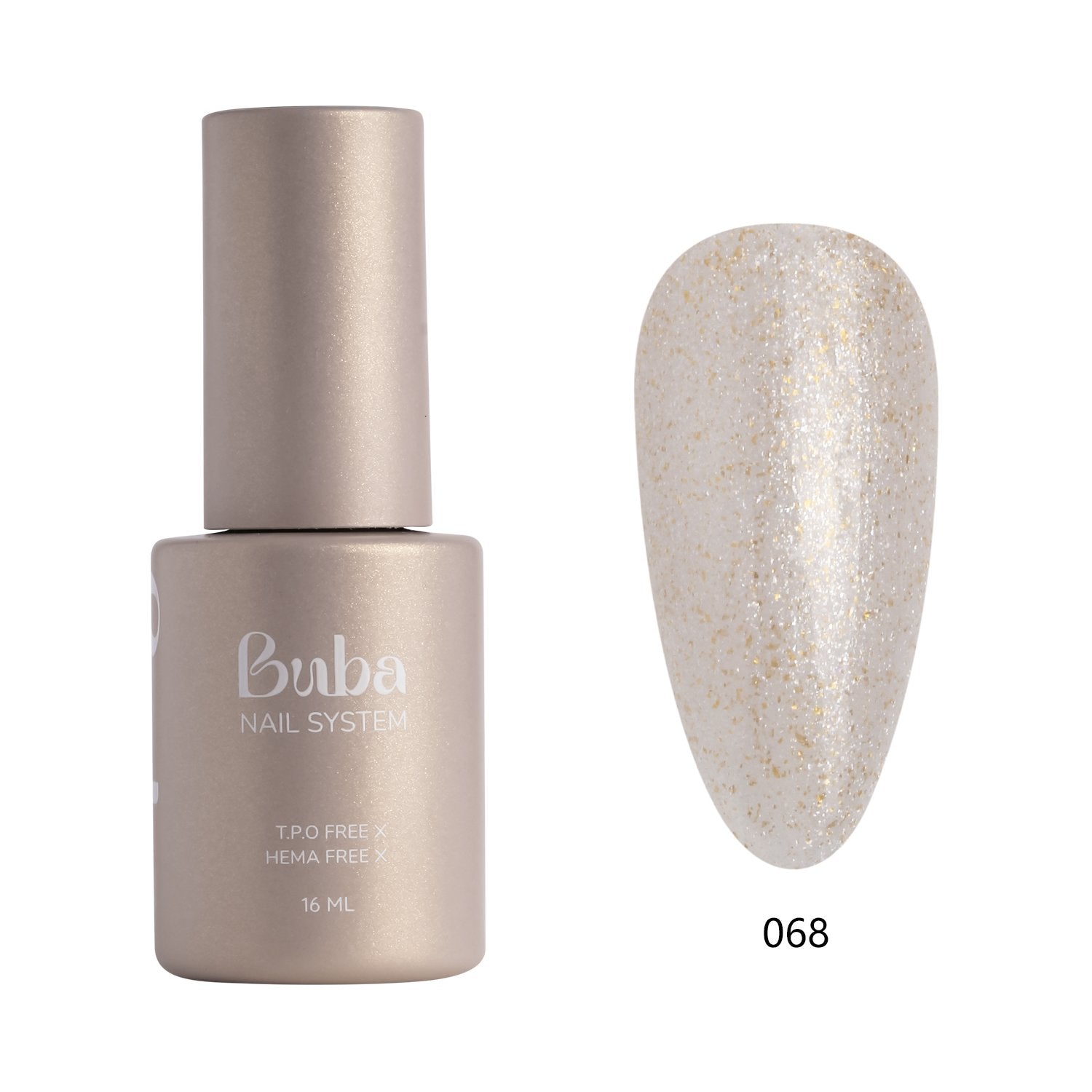 לק ג'ל בובה Buba HEMA FREE גוון 068 היפואלרגני לכיסוי מושלם
