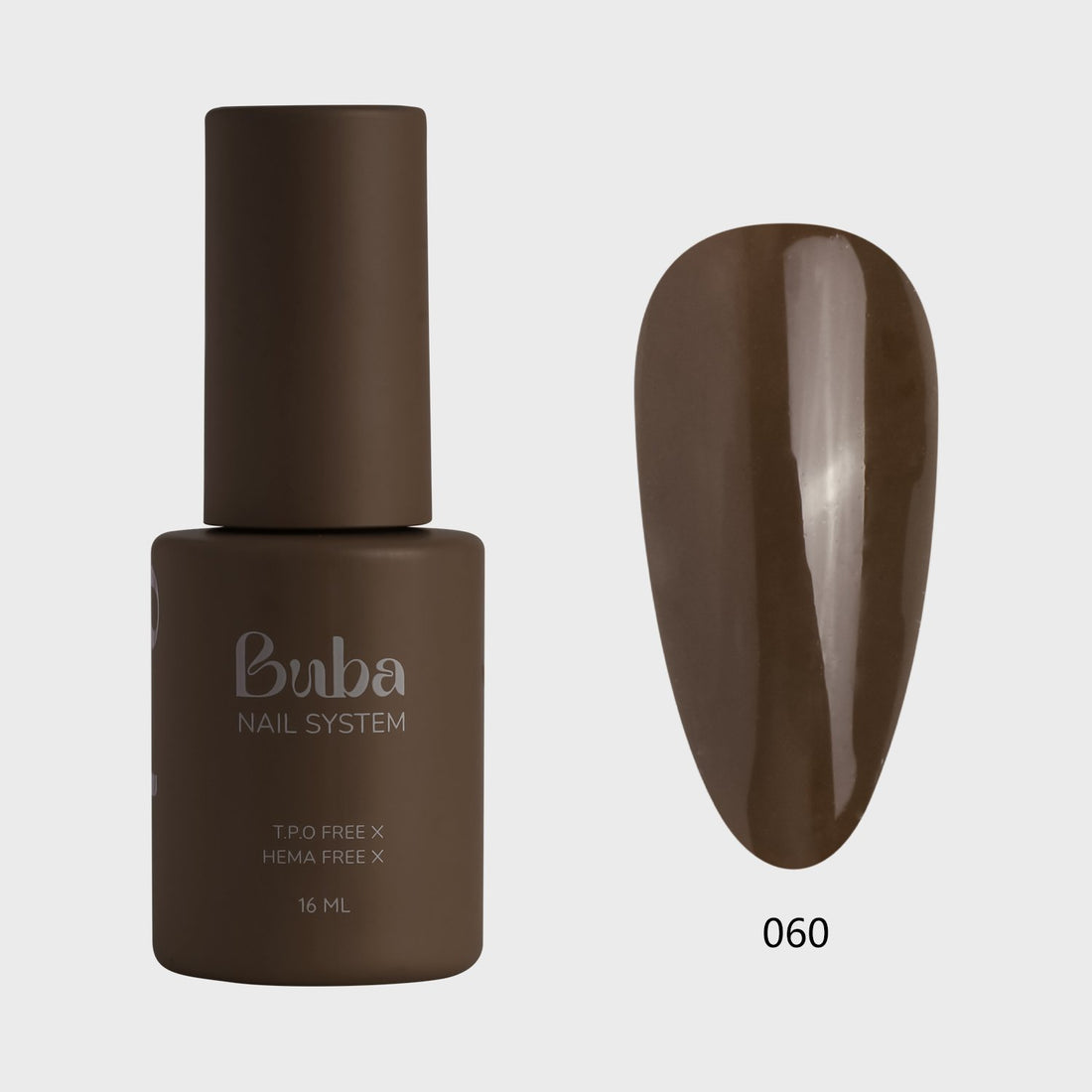 לק ג'ל בובה Buba HEMA FREE גוון 060 היפואלרגני לכיסוי מושלם