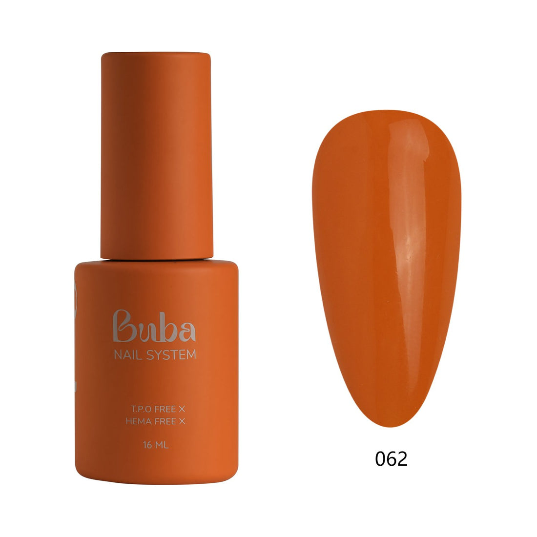 לק ג'ל בובה Buba HEMA FREE גוון 062 היפואלרגני לכיסוי מושלם