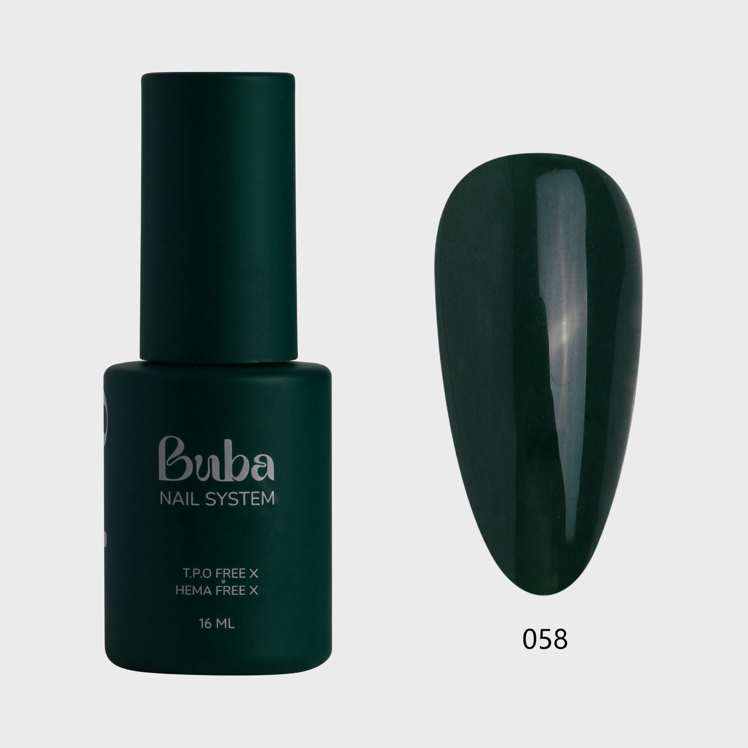לק ג'ל בובה Buba HEMA FREE גוון 058 היפואלרגני לכיסוי מושלם