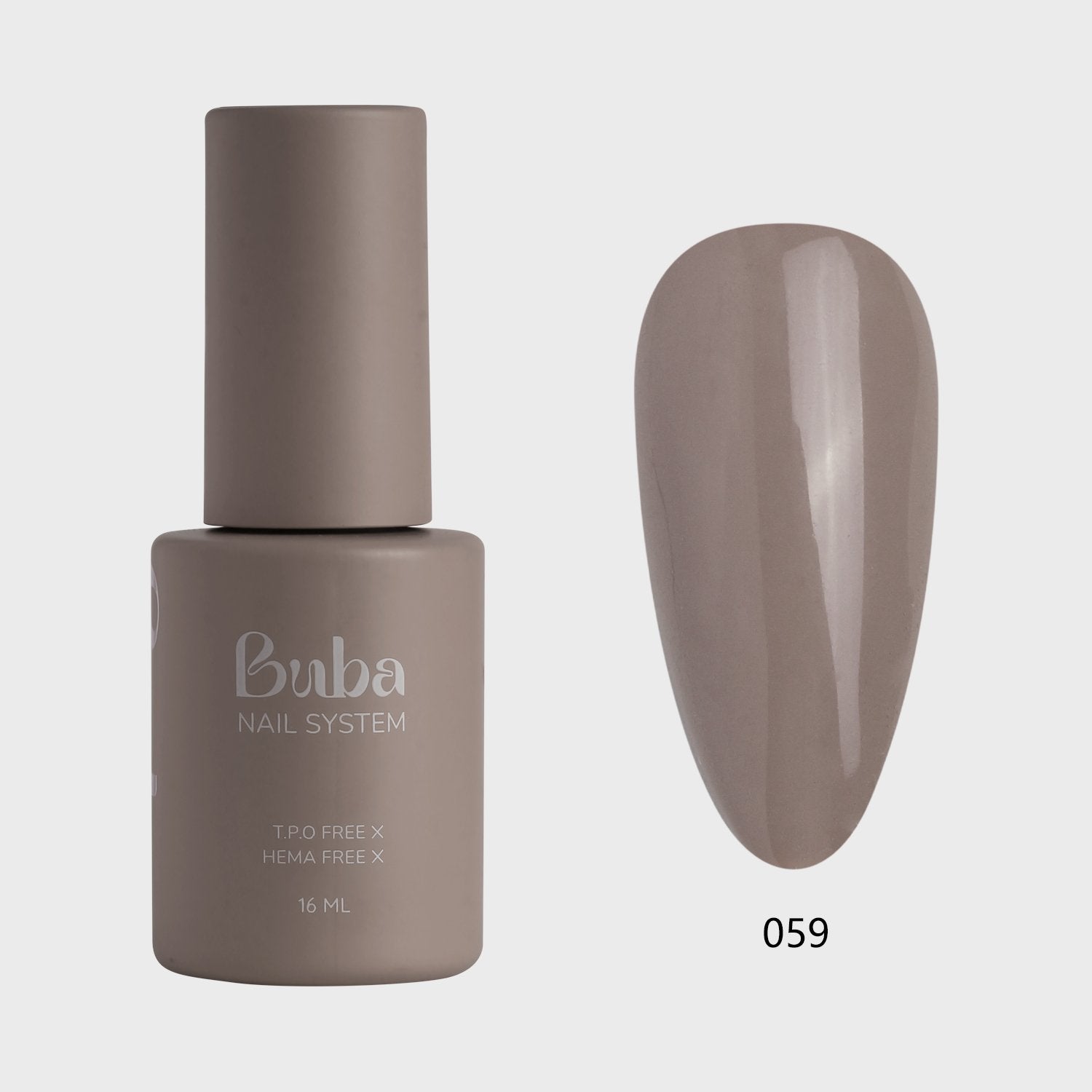 לק ג'ל בובה Buba HEMA FREE גוון 059 היפואלרגני לכיסוי מושלם