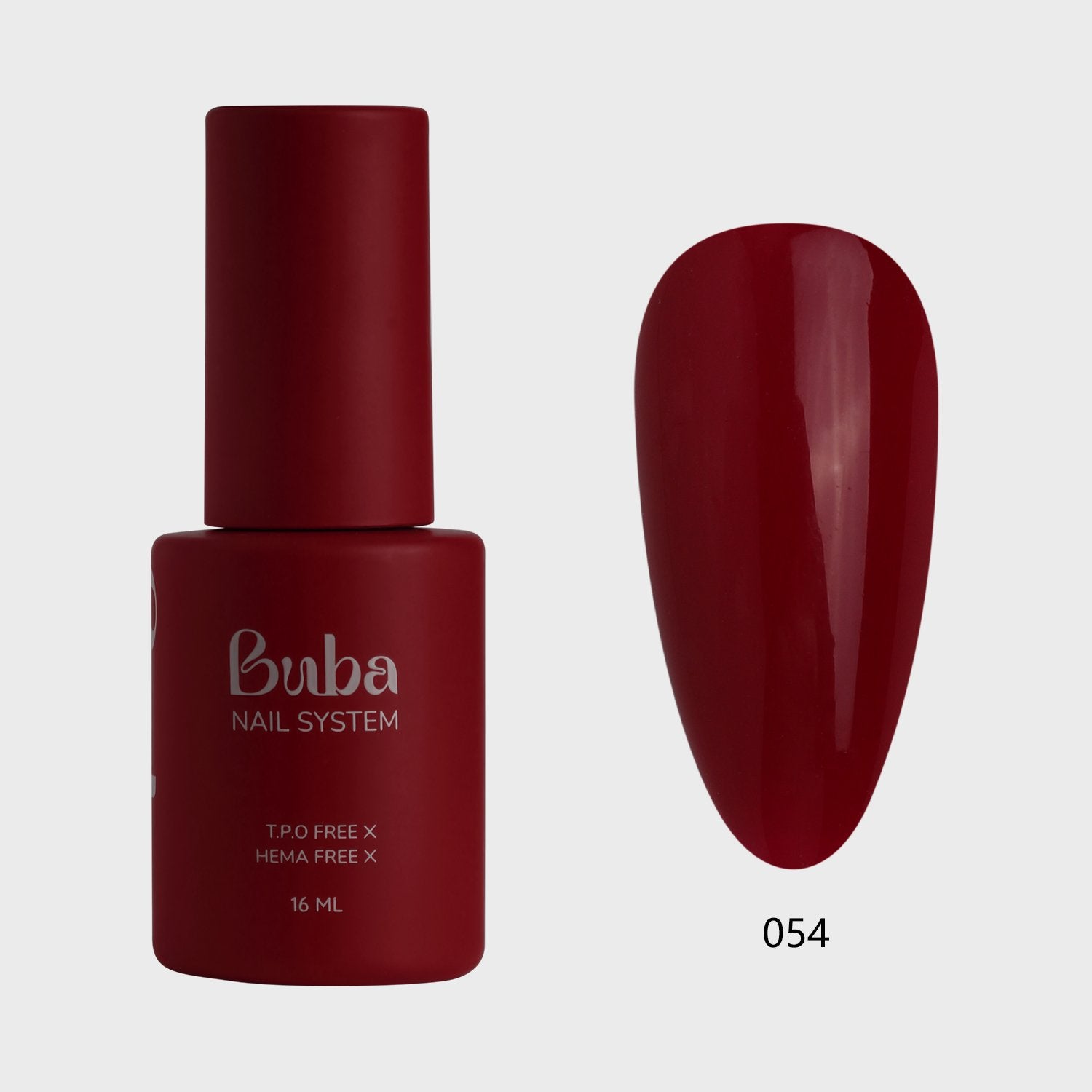לק ג'ל בובה Buba HEMA FREE גוון 054 היפואלרגני לכיסוי מושלם