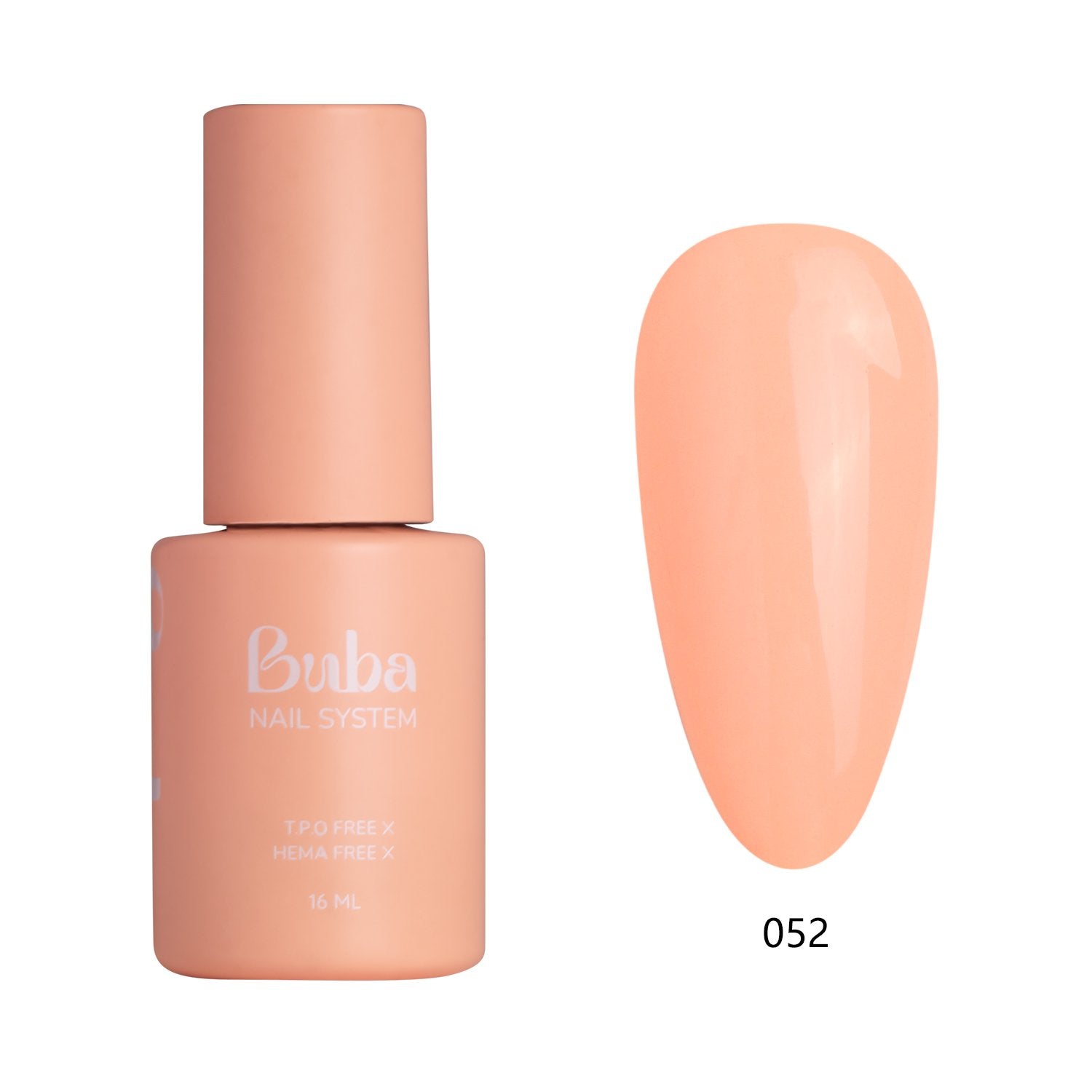 לק ג'ל בובה Buba HEMA FREE גוון 052 היפואלרגני לכיסוי מושלם