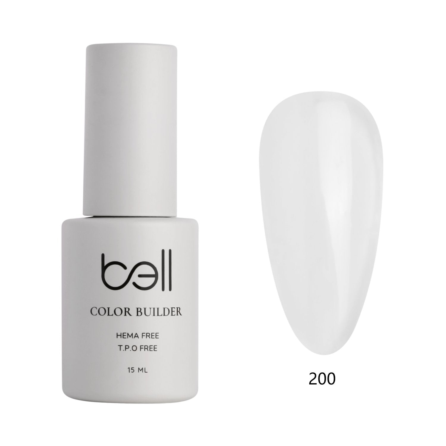 Bell בילדר ג'ל ללא EMA וללא TPO 200 מוצר מקצועי למניקור וחיזוק הציפורן