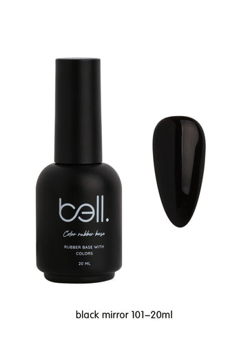 לק ג'ל מקצועי Bell בל 20 מ"ל גוון 101 - bell גוון 101 20 מ"ל Black Mirror בל