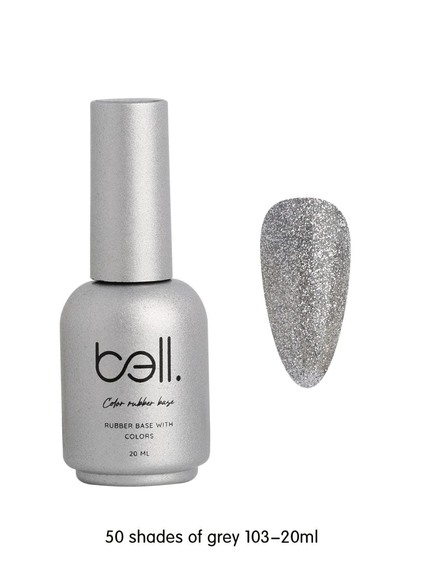 לק ג'ל מקצועי Bell בל 20 מ"ל גוון 103 - bell גוון 103 20 מ"ל 50 Shades of Grey בל