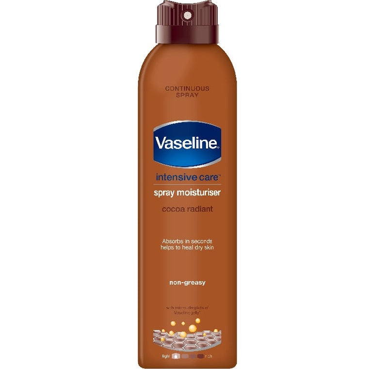 וזלין ספריי לחות לגוף Intensive Care Dry Skin Repair לשיקום עור יבש בספיגה מהירה ללא דביקות 190 מ"ל Vaseline Spray Moisturizer