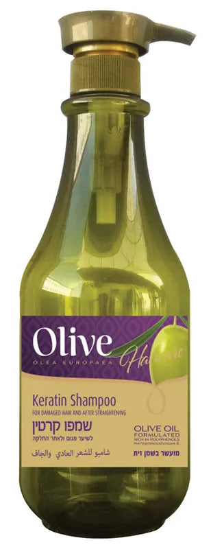 בושם שמפו קרטין לשיער פגום ולאחר החלקה | OLIVE | 800 מ"ל |  מבית OLIVE - מקורי ב-Cosmetix