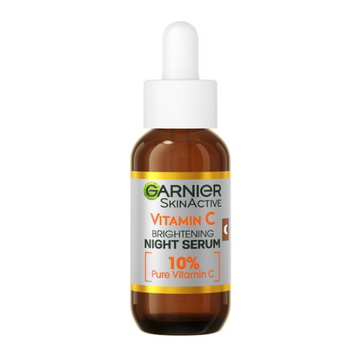 Garnier, Vitamin C, Night Serum, Pure Vitamin C 10%, Hyaluronic Acid, Pigmentation, Glow, Skincare, Vegan, גרנייה, סרום לילה, ויטמין C, פיגמנטציה, הבהרת עור